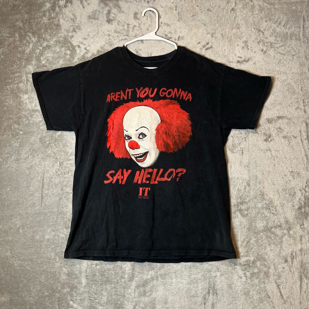 It Pennywise Vintage Fade Tee Shirt Unisex Sz Large "Arent You Gonna Say‎ Hello"
